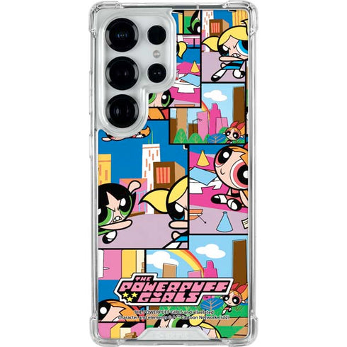 Cartoon Network Powerpuff Girls Patches Galaxy S25 Ultra Clear Case